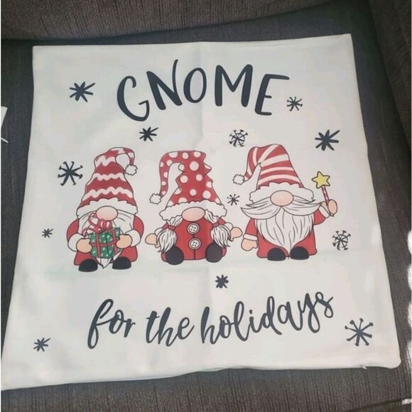 Gnome For the Holidays Pillow Cover - Picture 2 of 5